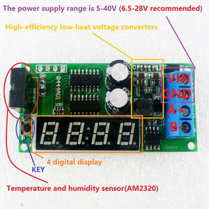 Module de capteur de température et d'humidité numérique BSSY)R444A01 avec affichage numérique Modbus RTU RS485, remplace AM2320 DHT11 22 <span class=keywords><strong>DS18B20</strong></span> <span class=keywords><strong>PT100</strong></span> - Product Image 2