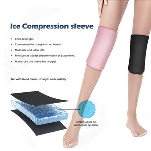 Manchon <span class=keywords><strong>de</strong></span> compression réutilisable pour coude, bras et mollet, pour le soulagement efficace <span class=keywords><strong>de</strong></span> la douleur suite aux blessures (tennis, golf) et la thérapie par la compression froide - Product Image 4