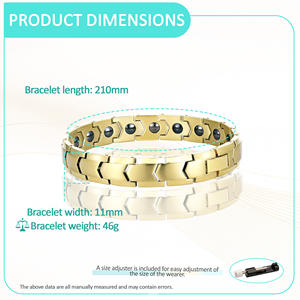 Pulsera <span class=keywords><strong>para</strong></span> perder grasa y reducir el estrés, alivio de la fatiga, terapia magnética antiestática, pulsera antiestrés <span class=keywords><strong>para</strong></span> homb - Product Image 6