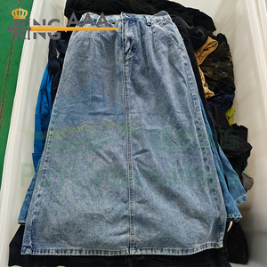 Faldas vaqueras largas <span class=keywords><strong>vintage</strong></span> <span class=keywords><strong>al</strong></span> por mayor, faldas de mezclilla, <span class=keywords><strong>ropa</strong></span> de segunda mano, vestidos casuales de mezclilla, pacas de <span class=keywords><strong>ropa</strong></span> usada para mujer - Product Image 6