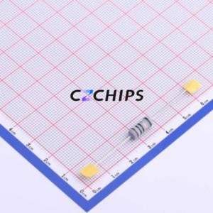 Résistance traversante KNP1W-10ohm 5%T, composant traversant (THT), D4.5xL11.5mm, bobinée, 10Ohm 5% 350V - Product Image 2