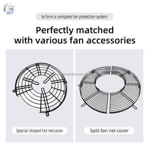 Accessori per ventilatori con rete di protezione del ventilatore personalizzati realizzati in acciaio inossidabile 20 30 60 80cm coperchio di protezione del ventilatore assiale - Product Image 2