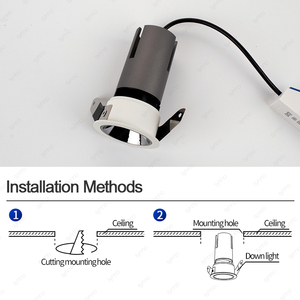 3W 5W 7W thiết kế nhỏ hiện đại đa Downlight nhỏ <span class=keywords><strong>TRIM</strong></span> sâu lõm dẫn ánh sáng Downlight chống chói Mini <span class=keywords><strong>Led</strong></span> Downlight - Product Image 6