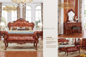Grosir Set furnitur kamar tidur King mewah tempat tidur kayu dengan penyimpanan Harga bagus furnitur rumah untuk apartemen - Product Image 5