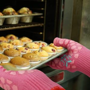 Wholesale Food-Grade Safety <b>Gloves</b> Long Silicone <b>Oven</b> Mitts for Kitchen Cooking & BBQ Grilling Heat Resistant - Product Image 4