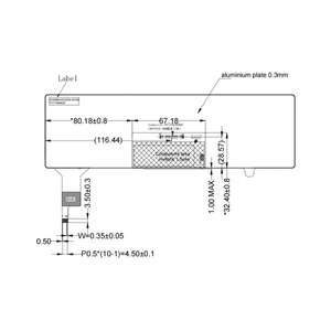 8.8 Inch 1280x320 High Brightness Display 1000nits IPS LVDS TFT LCD Display With Capacitive Touch - Product Image 3