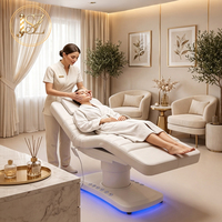Table de soin pour salon de beauté, 3 moteurs, lit de massage électrique pour soins du visage, cosmétiques, tatouages, cils, pour salon de beauté, spa, clinique