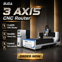 Routeur CNC 1325 avec broche ATC 7,5 kW pour acrylique, bois, PVC et MDF, table à vide