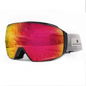 HUBO-Lunettes de snowboard magnétiques pour les sports de plein air, lentille torique personnalisée, lunettes de neige, anti-buée, vente en gros