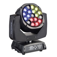 Projecteur de scène LED 19x15w RGBW, nouveau système de lumière, ZOOM yeux d'abeille, tête mobile, fête stroboscopique, pour Ktv Performance sur scène
