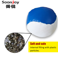 Balle anti-stress en cuir PVC avec remplissage de granulés plastiques pour soulager le stress pendant le jeu