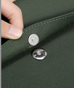 Carpeta de Documentos de Cuero PU A4, Bolsa de Archivo de Negocios con Cierre de Solapa, Logotipo Personalizado, Organizador de Portafolio de Oficina - Product Image 6