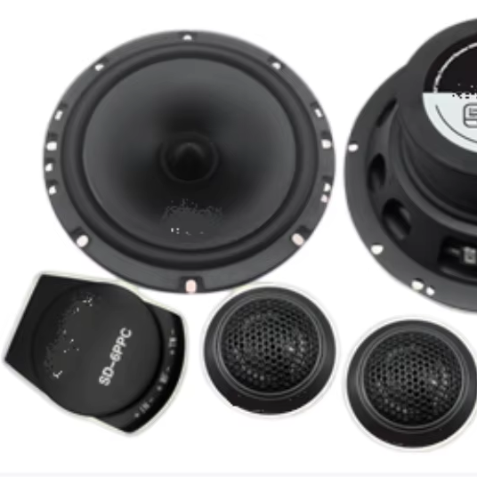 RC AUDIO Z-65PC 6.5 Inch 2-way Component Speaker Special Middle Range Component Speakers for Car Audio