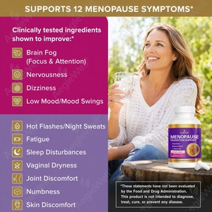 AegleWell OEM Supporto per la Transizione alla Menopausa, Capsule Naturali Vegetali a Base di Erbe, 60 Capsule, Vitamina B6, Equilibrio Ormonale, Integratore Alimentare per Donne - Product Image 5