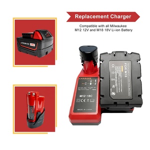 Cargador de Batería Rápido de Repuesto para Baterías de Iones de Litio MilWaukes de 12V-18V M 12 y M 18S 48-11-1850, Herramientas Eléctricas - Product Image 4