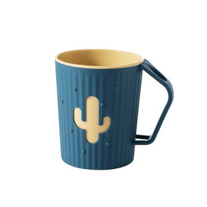 Cartoon Toothbrush Cup Double Wall Thickened Durable For Couples Bathroom Use - Product Image 5