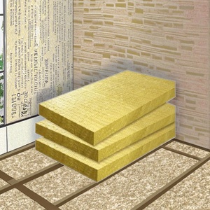 Tấm cách nhiệt đá 50mm 60kg/M3 đến 120kg/m3 tấm len khoáng sản giảm tiếng ồn thân thiện với môi trường cho văn phòng và KTV - Product Image 1