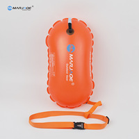 Pvc 28l gonflable étanche sauvetage airbag pour l'entraînement de natation en toute sécurité sac sec remorquage flotteur eau ouverte natation bouée sécurité