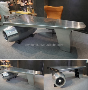 Hiện Đại Nhà Cung Cấp Tốt Nhất Thiết Kế Độc Đáo Sang Trọng Điều Hành Công Nghiệp Boss Bàn Nghiên Cứu Nhôm Văn Phòng Bảng - Product Image 4