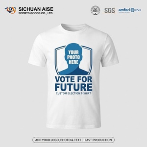 Wholesale Custom Logo Election Campaign T Shirt Sublimation Printing for Political Voting Events