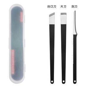 Foot trimming and pedicure set with three knives, nail groove pliers, professional <b>tools</b> for removing onychomycosis and - Product Image 3