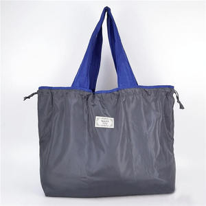 Tùy Chỉnh Lớn Gấp Tote Túi Nhà Bếp Có Thể Gập Lại Túi Hàng Tạp Hóa Túi Tái Sử Dụng Dây Kéo Nylon Mua Sắm Túi - Product Image 4