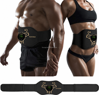 Ceinture de massage et de tonification abdominale ABS Stimulator, rechargeable par USB, portable, pour la maison et le bureau, avec fonction de minuterie