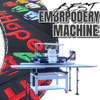 Machine à broder Tajima Monogramme Holihope d'usine d'origine, 1 tête XXL, zone de broderie 500*1200mm, 15 aiguilles