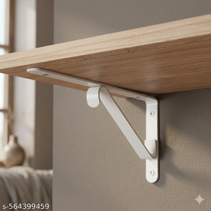 Paire de supports Jali ivoire L 6 pouces, support de montage ivoire L 6 pouces, paire de supports Jali ivoire L 6 pouces pour grille Jali - Product Image 4