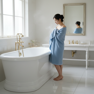 Toalla de Baño Premium 100% Algodón de Fibra Larga, Ultra Suave, Altamente Absorbente, Calidad de Hotel de Lujo <span class=keywords><strong>para</strong></span> Baño, Spa y Hogar - Product Image 5