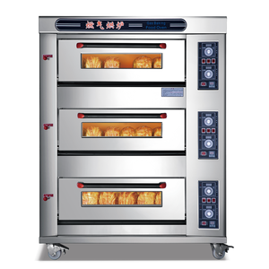 Thương mại bánh tự động bánh pizza Máy boong lò gas phạm vi bếp với gas Burner tất cả các gas lò bánh Pizza Maker - Product Image 3