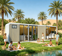 Cabaña Móvil Impermeable Tipo Apple con Baño Completo, Casa Prefabricada Pequeña para Alojamiento Turístico Panorámico en Hoteles al Aire Libre, Venta al Por Mayor