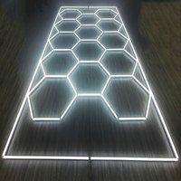 Luces de Trabajo LED Hexagonales Resistentes para Garaje, Taller y Estudio