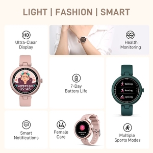 Montre connectée DOOGEE DG <span class=keywords><strong>Venus</strong></span> avec écran de 1,09 pouce, surveillance de la fréquence cardiaque, sport, étanche, vêtements intelligents avec soins féminins - Product Image 4