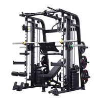 Machine Smith multifonctionnelle de marque CML, rack de squat robuste, support pour barre d'haltères, capacité de 350 kg, utilisation universelle
