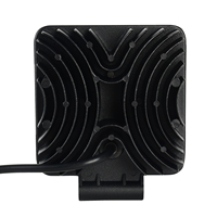 Phare de travail LED carré Hongjin 4,3 pouces 64 LED 6000K Combo Beam 64W 12/24V tout-terrain en aluminium et acrylique avec garantie d'un an