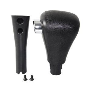 Pommeau de levier de vitesse automatique en cuir, pour Honda Accord 7e génération 2003 – 2005, conception ergonomique, noir - Product Image 1