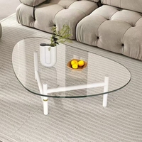 Table basse de salon moderne de luxe en verre, petite table d'appoint pour le thé et le café, vente en gros à prix abordable