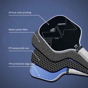 Paleta de Fibra de Carbono MUGOO Thermoformed Gen4 Core, Lista para Torneos, con Superficie Optimizada para el Spin, para Juego Competitivo - Product Image 4