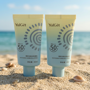 Tube souple ovale vide en plastique personnalisé pour crème solaire, 40 ml, emballage cosmétique flexible avec bouchon à vis ovale – Vente chaude du fabricant - Product Image 1