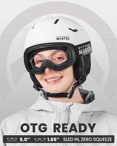 แว่นสกี PU สำหรับผู้หญิงแบบขายส่งสั่งทำพิเศษ ป้องกันรังสียูวี T-REACT เปลี่ยนสีได้ ป้องกันฝ้า แม่เหล็กพลิกได้ น้ำหนักเบา สวมใส่สบาย - Product Image 2