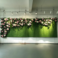 Premier jardin Rose hortensia fleur artificielle plante irrégulière panneau mural scène de mariage toile de fond maison hôtel halls décoration