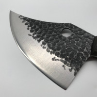 Couteau de cuisine spécial du chef, couteau à découper chinois forgé, couteau de cuisine avec trou de sécurité