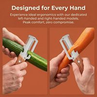 Éplucheur de fruits antidérapant, éplucheur de légumes multifonctionnel pour la cuisine, lame en acier inoxydable avec manche en bois et ouvre-bouteille
