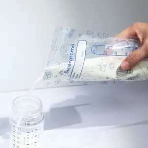 Doubled-Sealed Milk Storage Bag For Refrigeration And Freezing