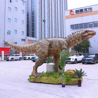 Dinosaure animatronique personnalisable de la période jurassique, Allosaurus, Stégosaure, attire le flux