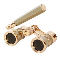 3X25 Metal Porro FMC Opera Glass Binoculars Multi-Coated Lenses Mini High-Definition High-Magnification for Concert Stage