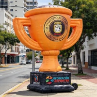 Modèle de trophée gonflable sur mesure de 3 m, coupe de champion gonflable géante, ballon publicitaire pour événements sportifs, courses, compétitions, décoration de club