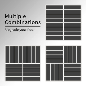 Bricolage <span class=keywords><strong>imitation</strong></span> <span class=keywords><strong>bois</strong></span> plastique imperméable plancher extérieur imbriqué Composite pont Patio terrasse carreaux - Product Image 3