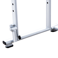 Structure de rack de musculation de qualité professionnelle avec crochets en J et supports pour bandes de résistance pour l'entraînement avec bandes de résistance